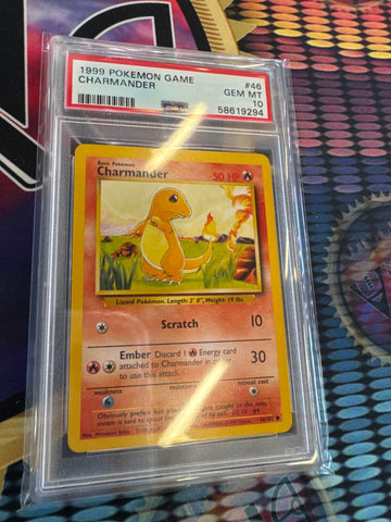 Pokemon Charmander 46/102 PSA 10