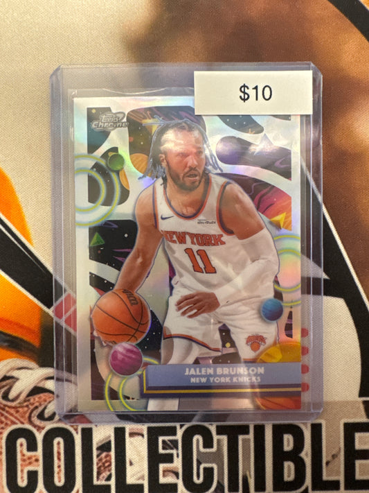 2026 Topps Chrome Cosmic NBA Jalen Brunson Silver Refractor