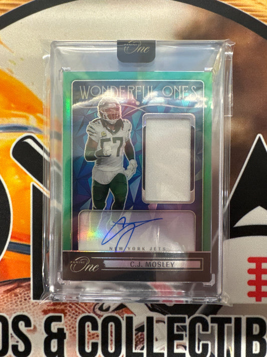 2024 Panini One NFL C.N. Mosley Wonderful Ones Autograph Green /40