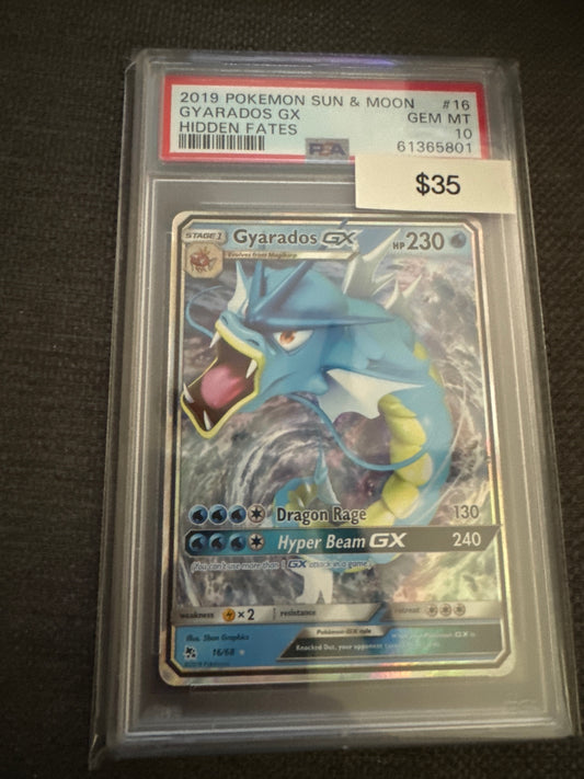 Pokemon Gyarados GX 16/68 PSA 10