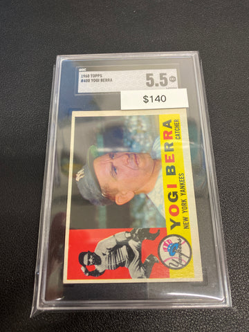 1960 MLB Topps Yogi Berra SGC 5.5