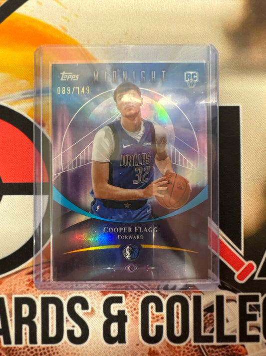 2025-26 Topps Midnight NBA Cooper Flagg Rookie Orange Refractor /149