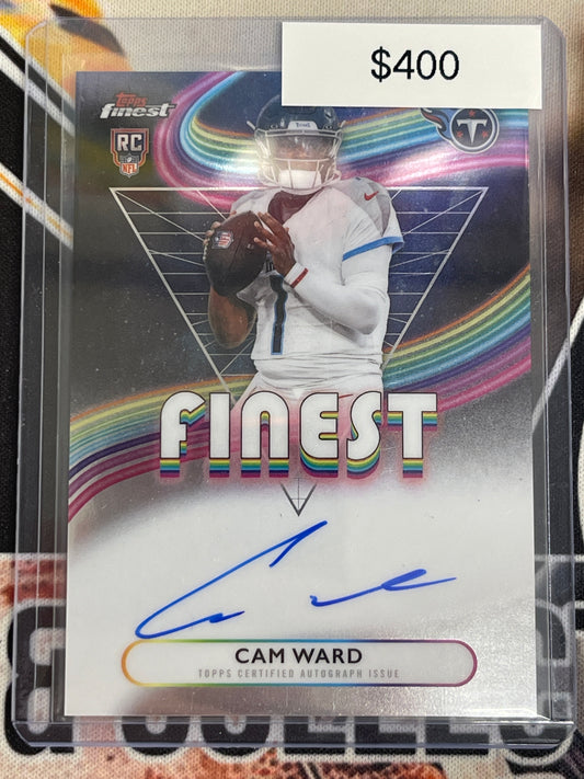 2025 Topps Finest Football Cam Ward Rookie Auto