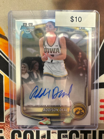 2025-26 Topps Bowman Chrome Basketball Addison Deal 1st Bowman Autograph