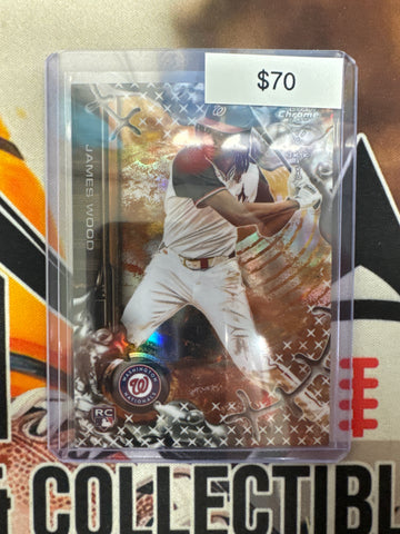 2025 Topps Chrome MLB X Cactus Jack James Wood Rookie Refractor