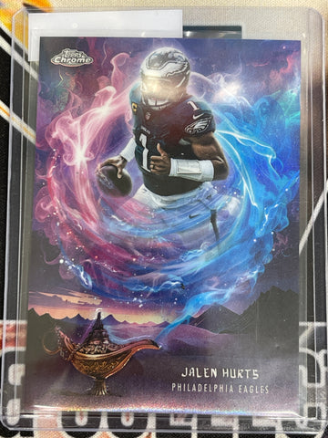 2025 Topps Chrome Football Jalen Hurts Game Genies SP