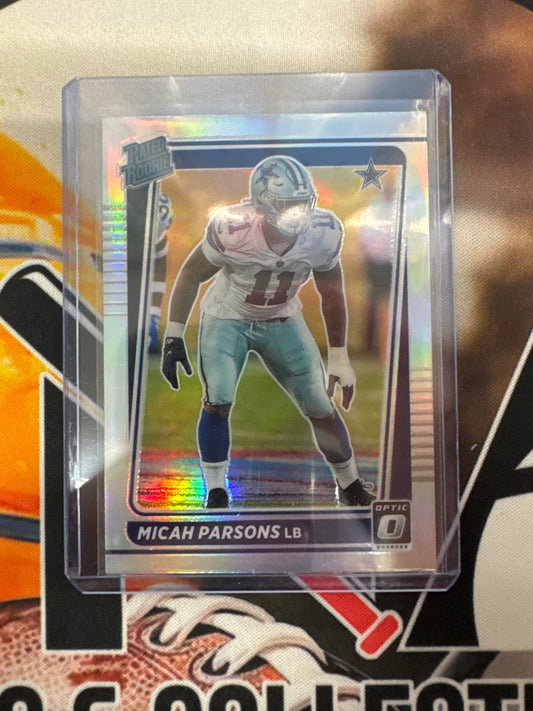 2021 Panini Donruss Optic NFL Micah Parsons Rated Rookie Holo