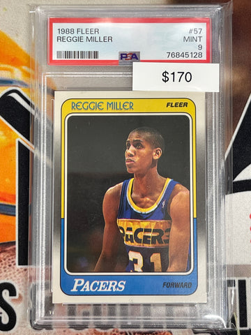 1988 Fleer Basketball Reggie Miller PSA 9