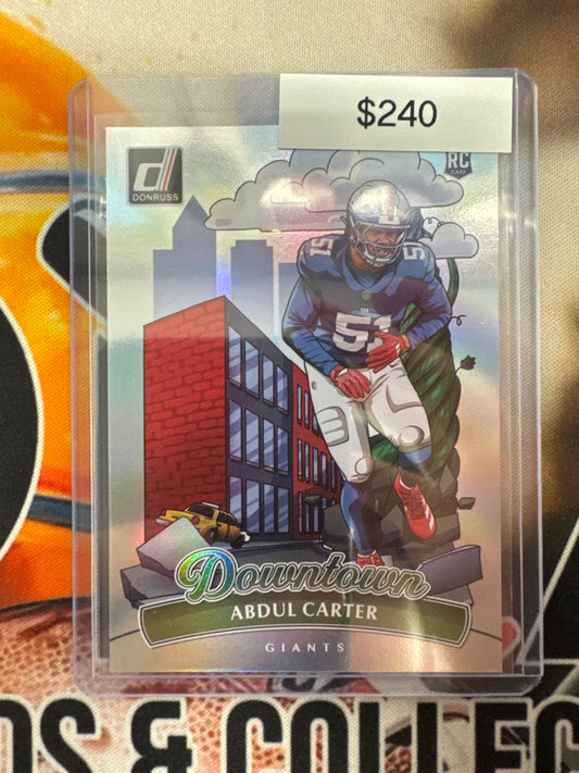 2025 Panini Donruss NFL Abdul Carter Rookie Downtown