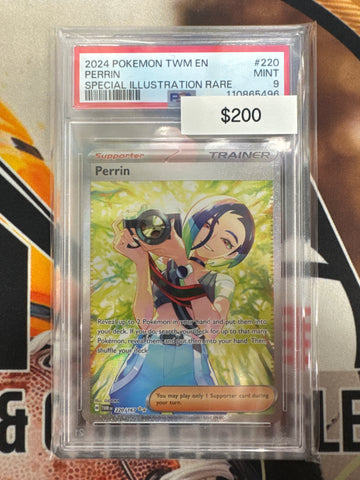 2024 Pokemon Perrin Special Illustration Rare 220/167 Twilight Masquerade PSA 9