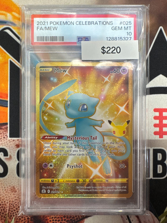 Pokemon Mew 025/025 Celebrations PSA 10