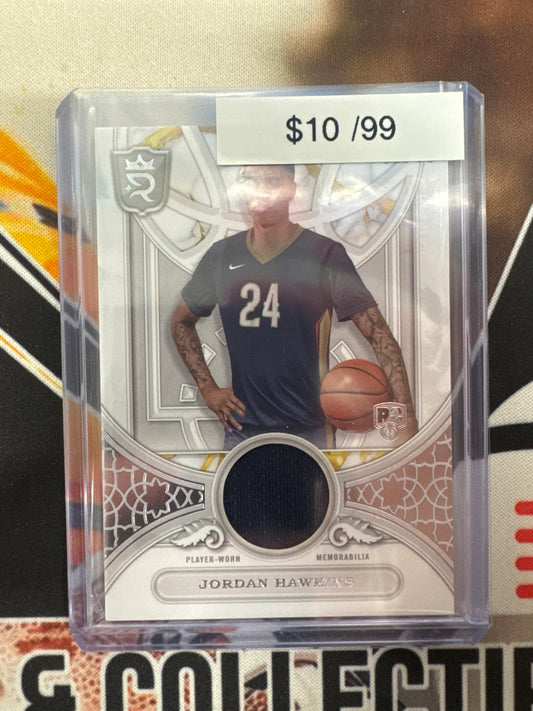 2024 Topps Royalty Basketball Jordan Hawkins Round Ball Rookie Relic Refractor /99
