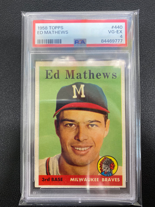 1958 Topps Ed Matthews PSA 4