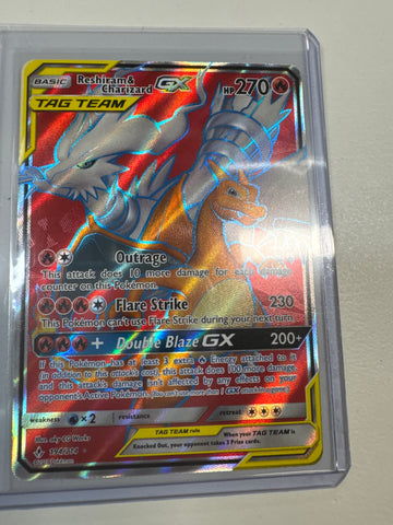 Pokémon Reshiram & Charizard GX Full Art Unbroken Bonds