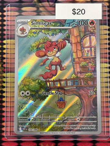 Pokémon Simisear Illustration Rare White Flare 100/086