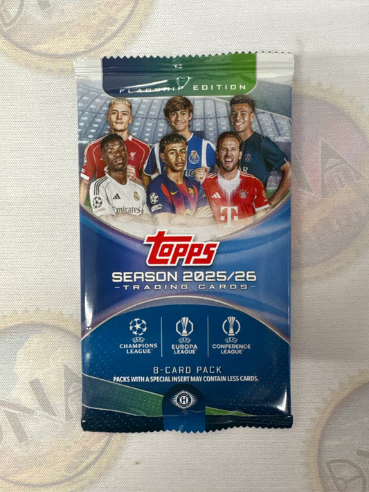 2025-26 Topps UEFA Champions League Flagship Hobby Pack