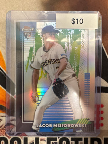2026 Topps Finest MLB Jacob Misiorowski Rookie Common Refractor