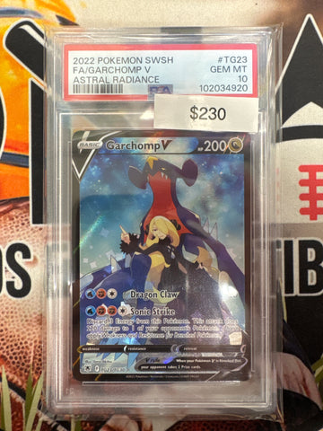 Pokemon Garchomp V TG23/TG30 PSA 10