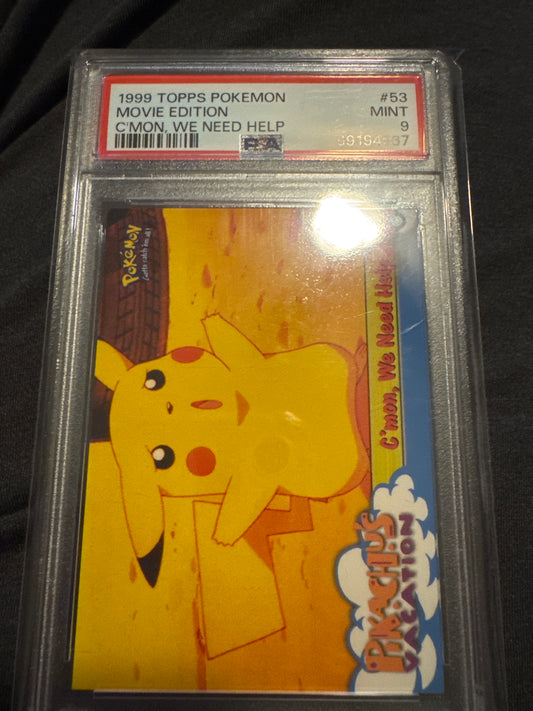Pokemon Topps Pikachu Movie Edition PSA 9