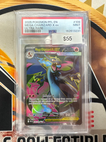 Pokemon Mega Charizard ex 109/094 Phantasmal Flames Ultra Rare PSA 9