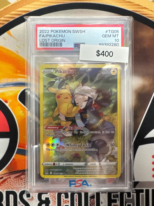 Pokémon Pikachu Lost Origin TG05/TG30 PSA 10
