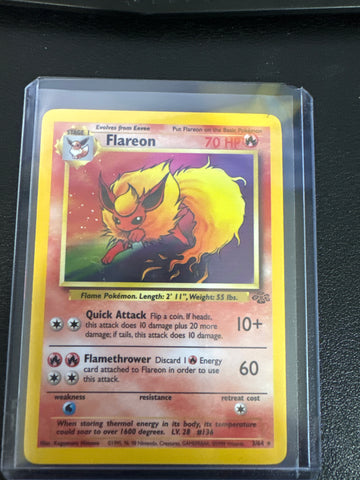 Pokémon Jungle Set Flareon Holo 3/64