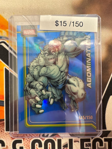 2026 Topps Chrome Marvel Abomination Blue Refractor /150
