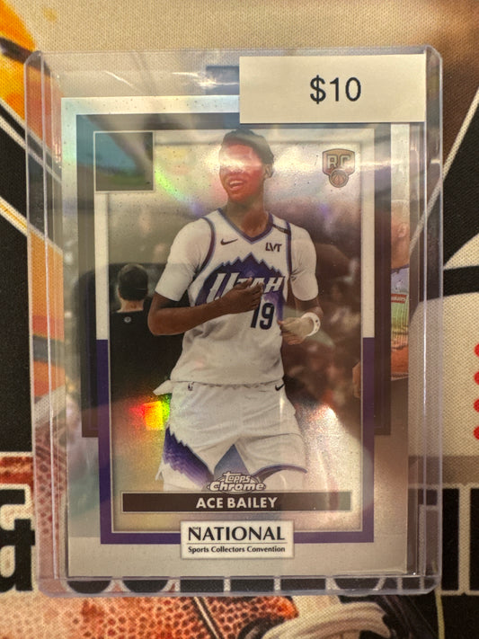 2026 Topps Chrome NBA X The National Ace Bailey Rookie Refractor