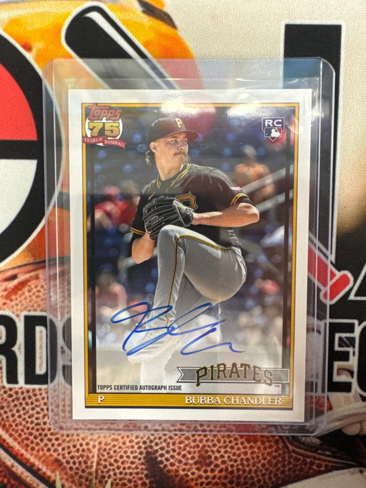 2026 Topps Series One MLB Bubba Chandler Rookie 1991 Topps Autograph