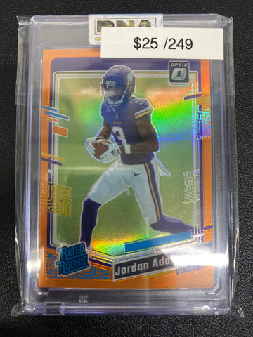 2023 Optic Jordan Addison Rated Rookie Orange /249