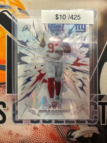 2026 Topps Resurgence NFL Darius Alexander Rookie Surge Refractor /425