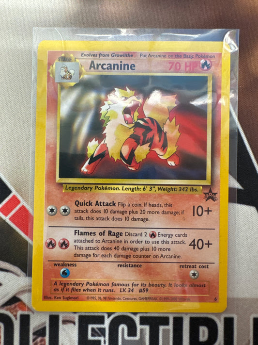 Pokémon Arcanine WOTC Promo 6 MP