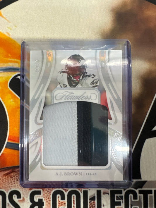 2024 Panini Flawless NFL A.J. Brown Jumbo Patch /20
