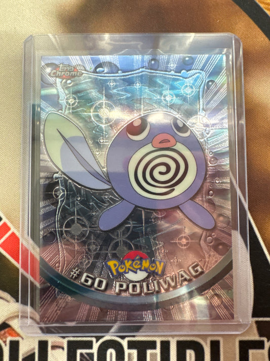 2000 Topps Chrome Pokemon Poliwag TV Animation Series #60