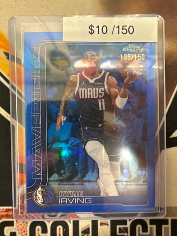 2026 Topps Chrome NBA Update Kyrie Irving Blue Refractor /150