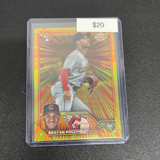 2023 MLB Topps Chrome Update Brayan Rocchio Radiation Rookies