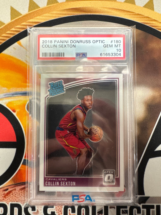 2018 Panini Donruss Optic NBA Collin Sexton Rated Rookie PSA 10