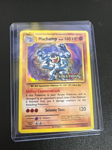 Pokemon Machamp holo Evolutions prerelease holo 59/108