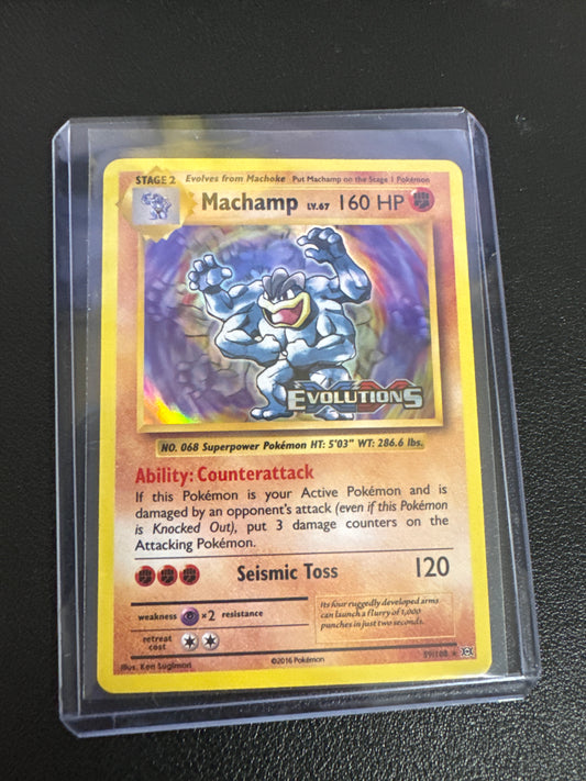 Pokemon Machamp holo Evolutions prerelease holo 59/108