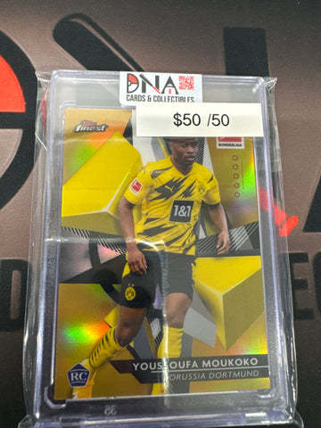 2021 Topps Finest Youssoufa Moukoko /50