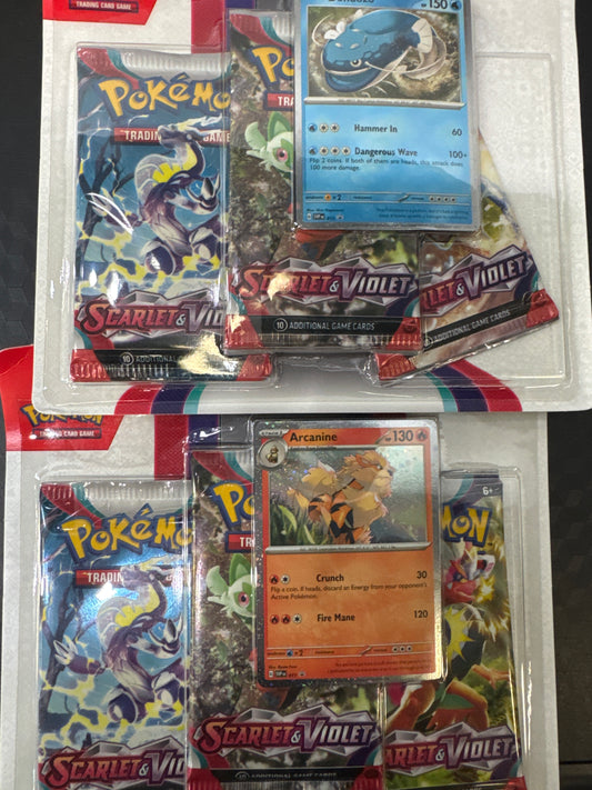Pokemon Scarlet & Violet 3 pack blister