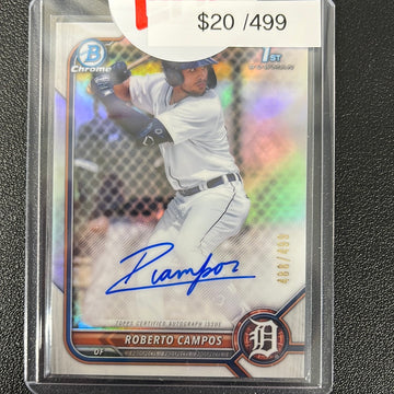 2022 Bowman Roberto Campos auto /499