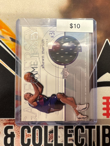 1999-2000 Upper Deck Basketball Shawn Marion Game Jersey Relic