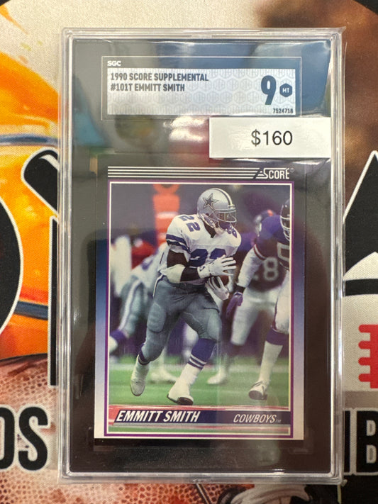 1990 Score Supplemental NFL Emmitt Smith SGC 9