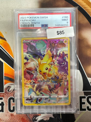 Pokemon Pikachu 160/159 Crown Zenith PSA 9