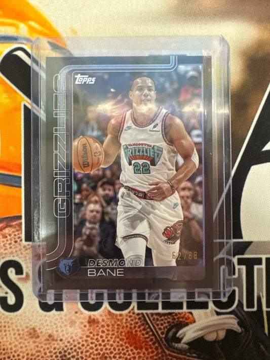 2025 Topps Flagship NBA Desmond Bane Black Refractor /66