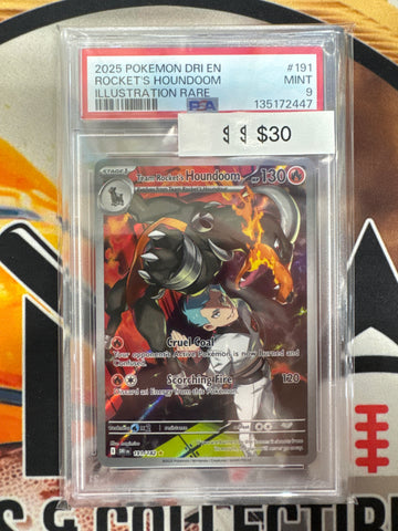 Pokemon Team Rocket’s Houndoom 191/182 Destined Rivals PSA 9