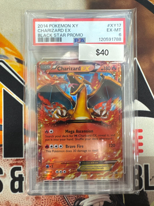 2014 Pokemon XY Charizard EX XY17 Black Star Promo PSA 6
