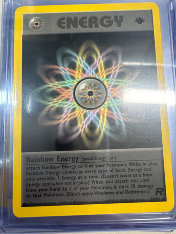 Pokemon Rainbow Energy 1st edition 80/82 Team Rocket