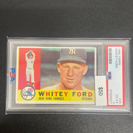 1960 MLB Topps Whitey Ford PSA 4